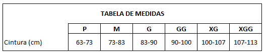 tabela de medidas calcinha masculina fio dental